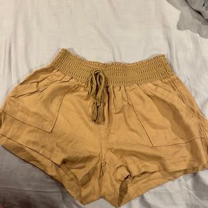 Large burnt yellow shorts